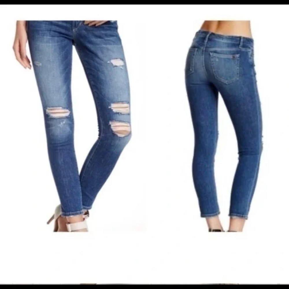 Joe's Jeans The Skinny Rolled Distressed Keagan Ankle Jeans Size 26 - Picture 3 of 10
